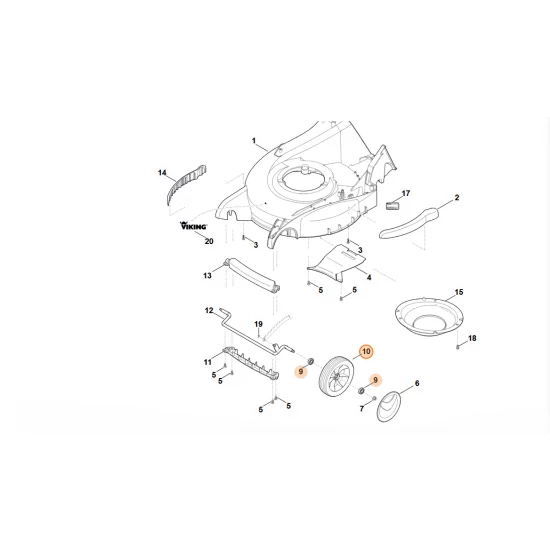 STIHL  Koło kompl. 180 6340 700 0400